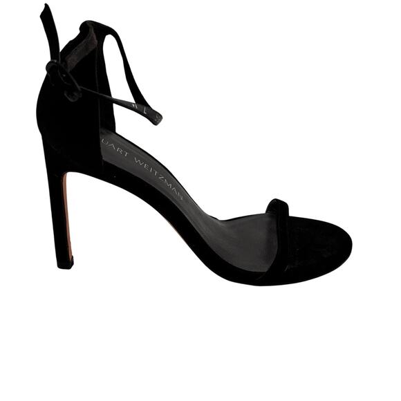 Stuart Weitzman Women's Nudist Sandal Black Goose Bump Size 7 - Picture 2 of 6